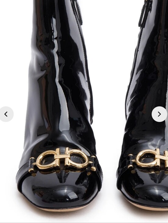 Salvatore Ferragamo Shoes - Black with gold boots  6 1/2 salvatore ferragamo
